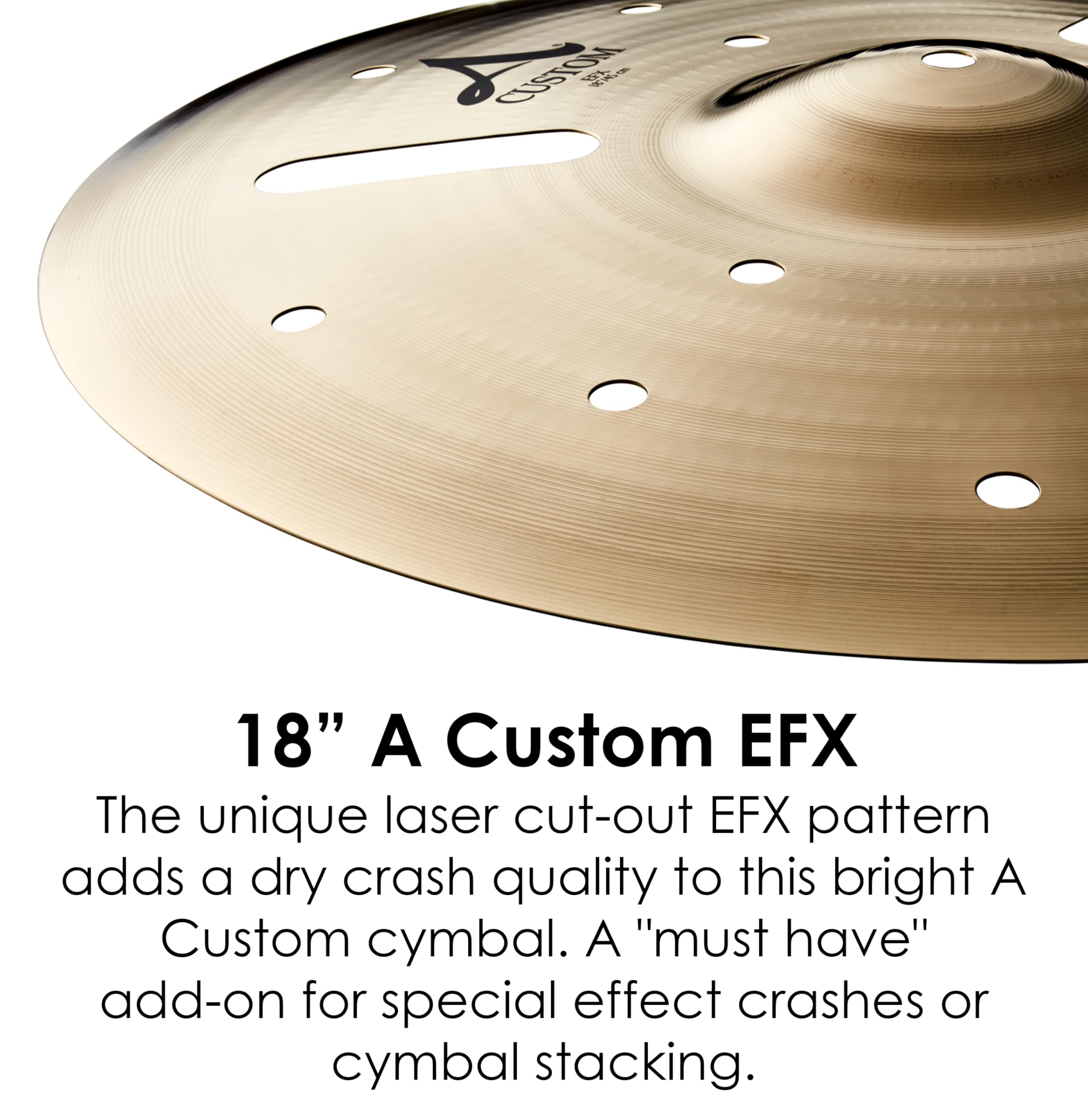 Amazon.com: Zildjian A Custom EFX Crash Cymbal - 18 Inches